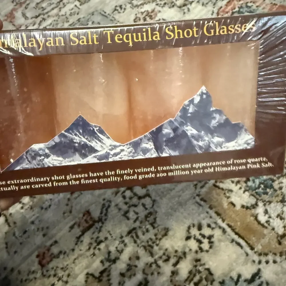 Himalayan Salt Tequila Shot Glasses Set of‎ 4 | Hand-Carved | The Spice Lab